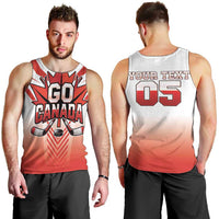 Canada Ice Hockey Custom Men Tank Top Go Canada Unique Style