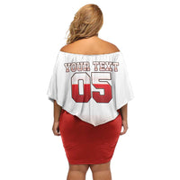 Canada Ice Hockey Custom Off Shoulder Short Dress Go Canada Unique Style