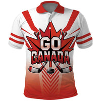 Canada Ice Hockey Custom Polo Shirt Go Canada Unique Style