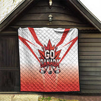 Canada Ice Hockey Quilt Go Canada Unique Style