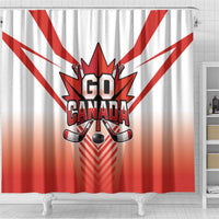 Canada Ice Hockey Shower Curtain Go Canada Unique Style