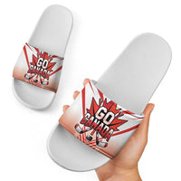 Canada Ice Hockey Slide Sandals Go Canada Unique Style