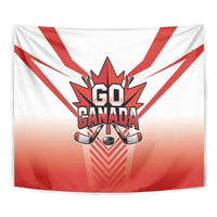 Canada Ice Hockey Tapestry Go Canada Unique Style