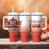 Canada Ice Hockey Custom Tumbler With Handle Go Canada Unique Style