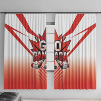 Canada Ice Hockey Window Curtain Go Canada Unique Style