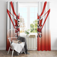 Canada Ice Hockey Window Curtain Go Canada Unique Style