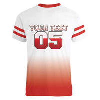 Canada Ice Hockey Custom Women V-Neck T-Shirt Go Canada Unique Style