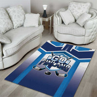 Finland Ice Hockey Area Rug Go Suomi Lion Unique Style