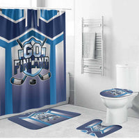 Finland Ice Hockey Bathroom Set Go Suomi Lion Unique Style