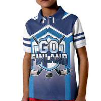 Finland Ice Hockey Custom Kid Polo Shirt Go Suomi Lion Unique Style