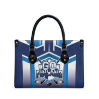 Finland Ice Hockey Leather Bag Go Suomi Lion Unique Style