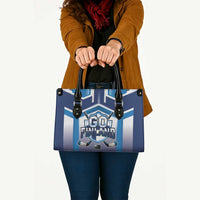 Finland Ice Hockey Leather Bag Go Suomi Lion Unique Style