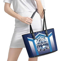 Finland Ice Hockey Leather Tote Bag Go Suomi Lion Unique Style