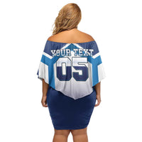 Finland Ice Hockey Custom Off Shoulder Short Dress Go Suomi Lion Unique Style