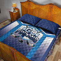Finland Ice Hockey Quilt Bed Set Go Suomi Lion Unique Style