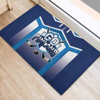 Finland Ice Hockey Rubber Doormat Go Suomi Lion Unique Style