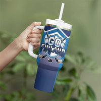 Finland Ice Hockey Custom Tumbler With Handle Go Suomi Lion Unique Style