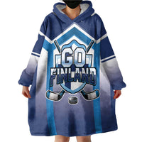 Finland Ice Hockey Custom Wearable Blanket Hoodie Go Suomi Lion Unique Style