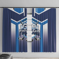Finland Ice Hockey Window Curtain Go Suomi Lion Unique Style