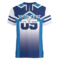 Finland Ice Hockey Custom Women V-Neck T-Shirt Go Suomi Lion Unique Style