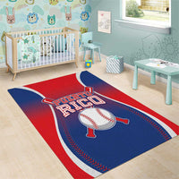 Puerto Rico Baseball Area Rug Unique Style