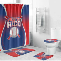 Puerto Rico Baseball Bathroom Set Unique Style