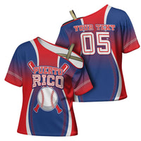 Puerto Rico Baseball Custom Cross Shoulder Shirt Unique Style