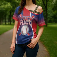Puerto Rico Baseball Custom Cross Shoulder Shirt Unique Style
