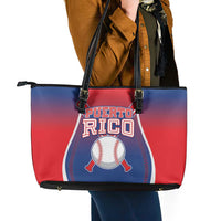 Puerto Rico Baseball Leather Tote Bag Unique Style