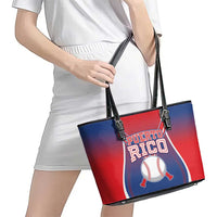 Puerto Rico Baseball Leather Tote Bag Unique Style