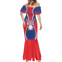 Puerto Rico Baseball Custom Mermaid Dress Unique Style