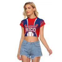 Puerto Rico Baseball Custom Raglan Cropped T Shirt Unique Style