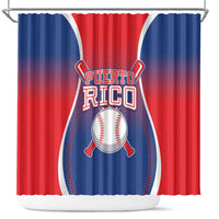 Puerto Rico Baseball Shower Curtain Unique Style