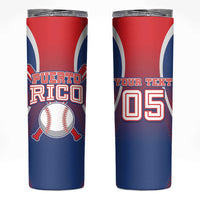 Puerto Rico Baseball Custom Skinny Tumbler Unique Style