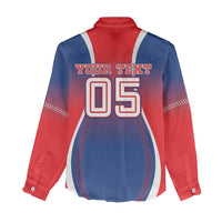 Puerto Rico Baseball Custom Women Casual Shirt Unique Style
