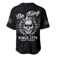 No Kings In America Baseball Jersey Resist Tyranny - Wonder Print Shop