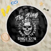 No Kings In America Beach Blanket Resist Tyranny - Wonder Print Shop