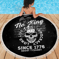 No Kings In America Beach Blanket Resist Tyranny - Wonder Print Shop