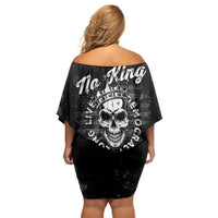 No Kings In America Family Matching Off Shoulder Short Dress and Hawaiian Shirt Resist Tyranny - Wonder Print Shop