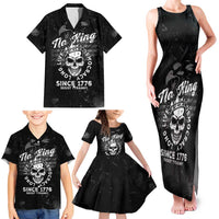 No Kings In America Family Matching Tank Maxi Dress and Hawaiian Shirt Resist Tyranny - Wonder Print Shop