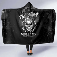 No Kings In America Hooded Blanket Resist Tyranny - Wonder Print Shop