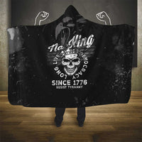 No Kings In America Hooded Blanket Resist Tyranny - Wonder Print Shop