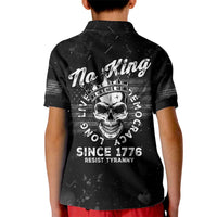 No Kings In America Kid Polo Shirt Resist Tyranny - Wonder Print Shop