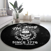 No Kings In America Round Carpet Resist Tyranny - Wonder Print Shop