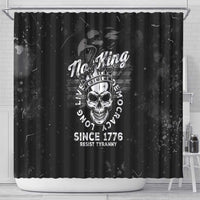 No Kings In America Shower Curtain Resist Tyranny - Wonder Print Shop