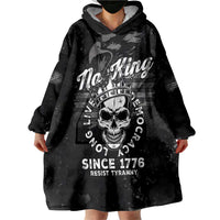 No Kings In America Wearable Blanket Hoodie Resist Tyranny - Wonder Print Shop