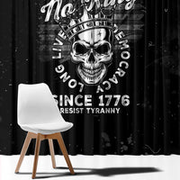 No Kings In America Window Curtain Resist Tyranny - Wonder Print Shop