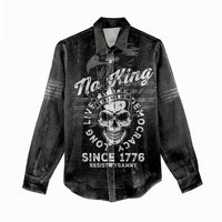 No Kings In America Women Casual Shirt Resist Tyranny - Wonder Print Shop