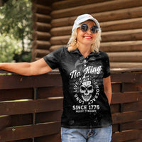 No Kings In America Women Polo Shirt Resist Tyranny - Wonder Print Shop
