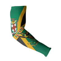 Jamaica Independence Day Arm Sleeves Coat Of Arms With Doctor Bird Tropical Vibes